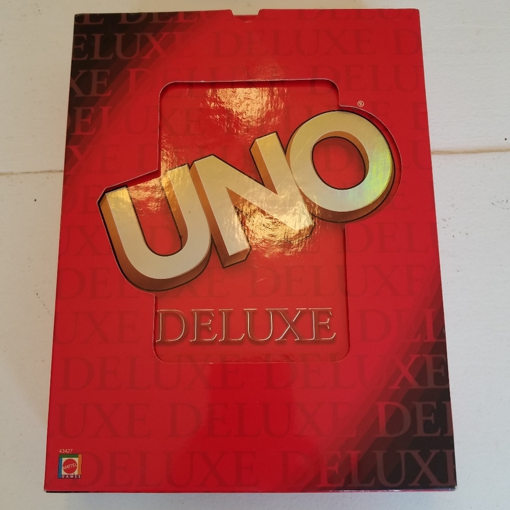 Vintage Uno Deluxe Family Game Mattel